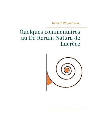Quelques commentaires au De Rerum Natura de Lucrèce