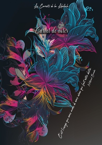 Carnet de Notes. Fleurs Néon
