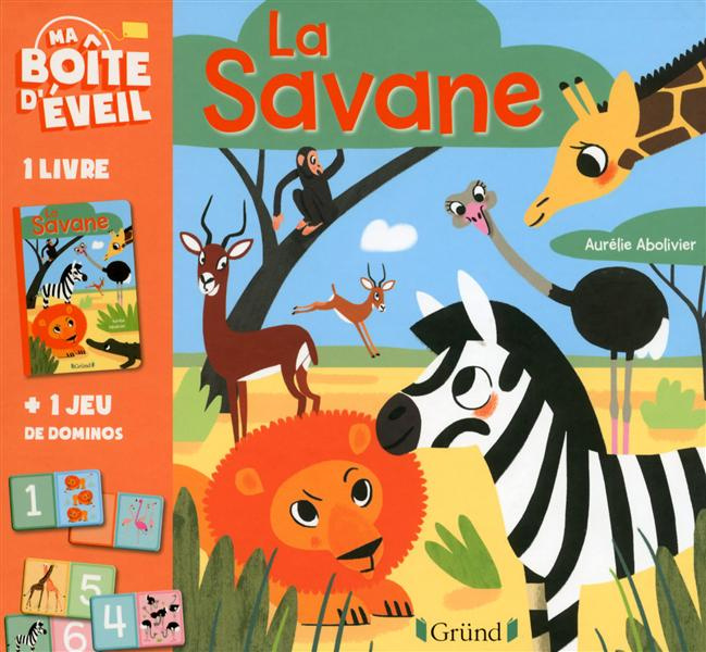 La savane. Avec un livre et 28 dominos