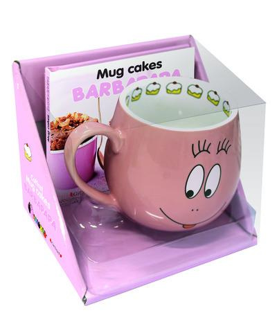 Coffret mug cakes Barbapapa. Contient 1 livre, 1 mug et 1 carnet