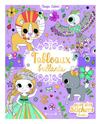 Tableaux brillants. Avec des stickers dorés