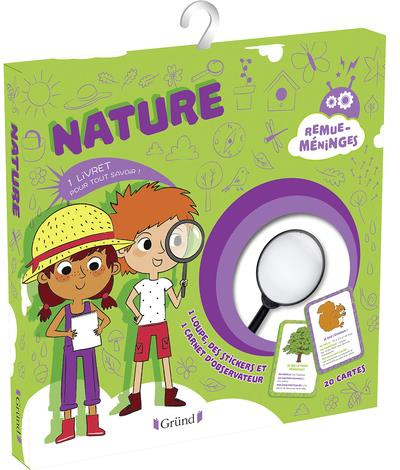 Nature. 1 livret pour tout savoir ! Avec 1 loupe, des stickers, 20 cartes et 1 carnet d'observation