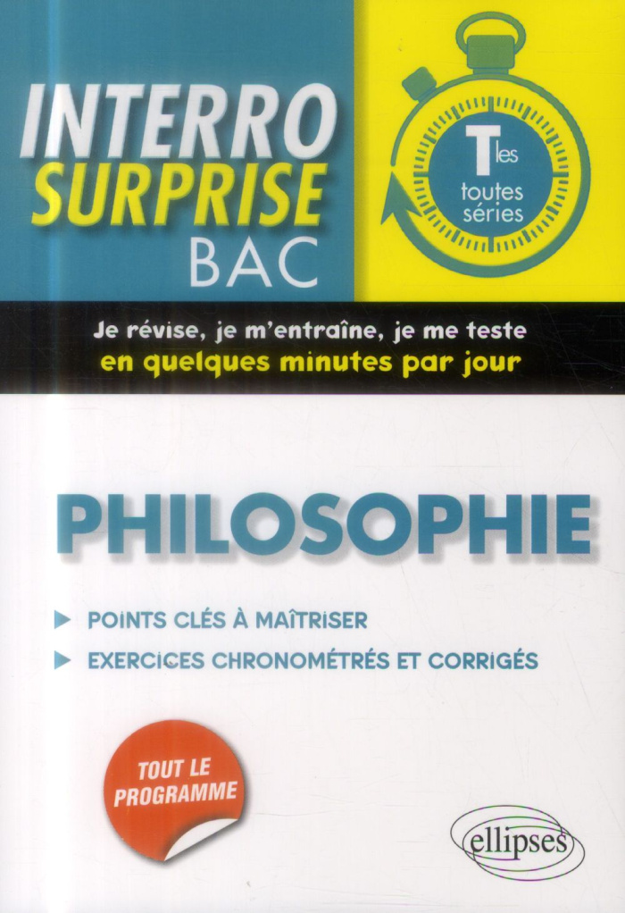 Philosophie Tles toutes séries