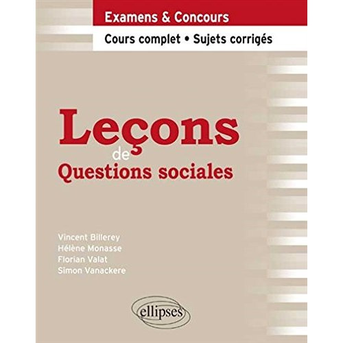 Leçons de questions sociales