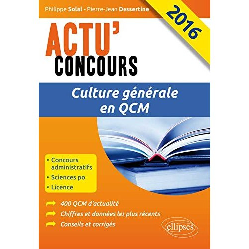 Culture générale en QCM. Edition 2016-2017