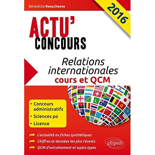 Relations internationales. Cours et QCM, Edition 2016-2017