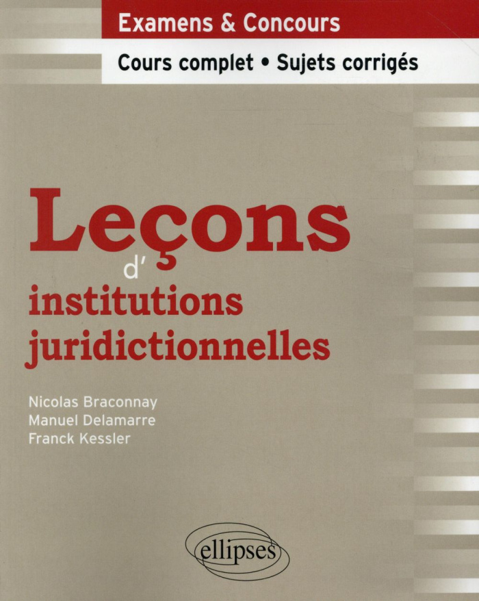 Leçons d'institutions juridictionnelles