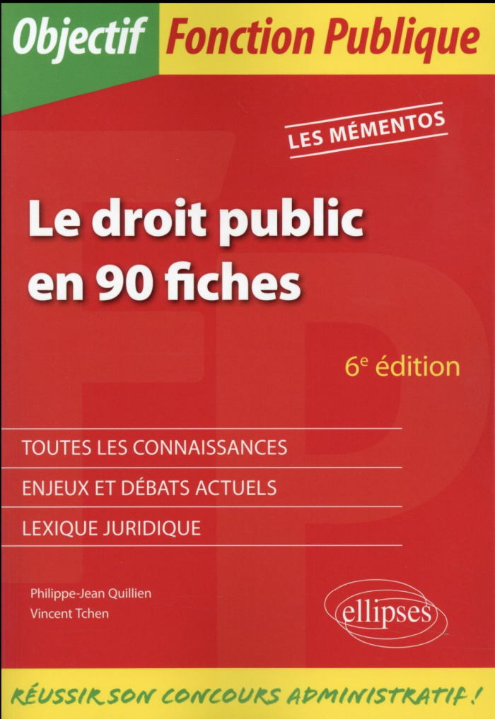 Le droit public en 90 fiches. 6e édition