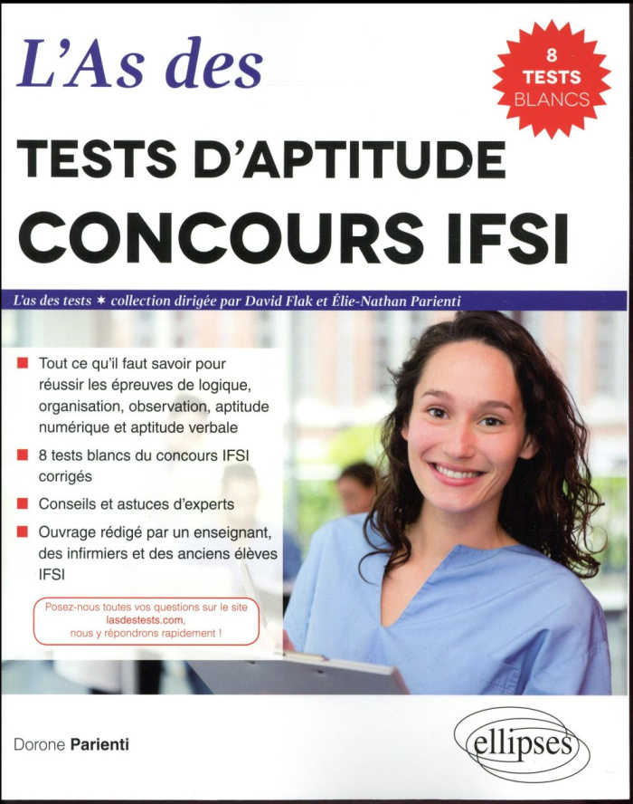 L'As des tests d'aptitude concours IFSI. 8 tests blancs