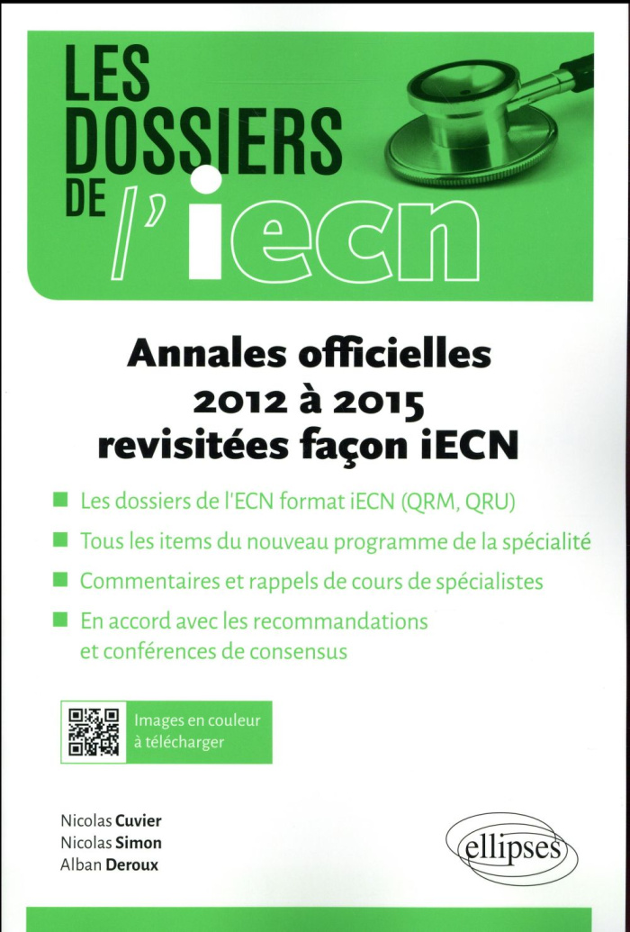 Annales officielles 2012 à 2015 revisitées façon IECN