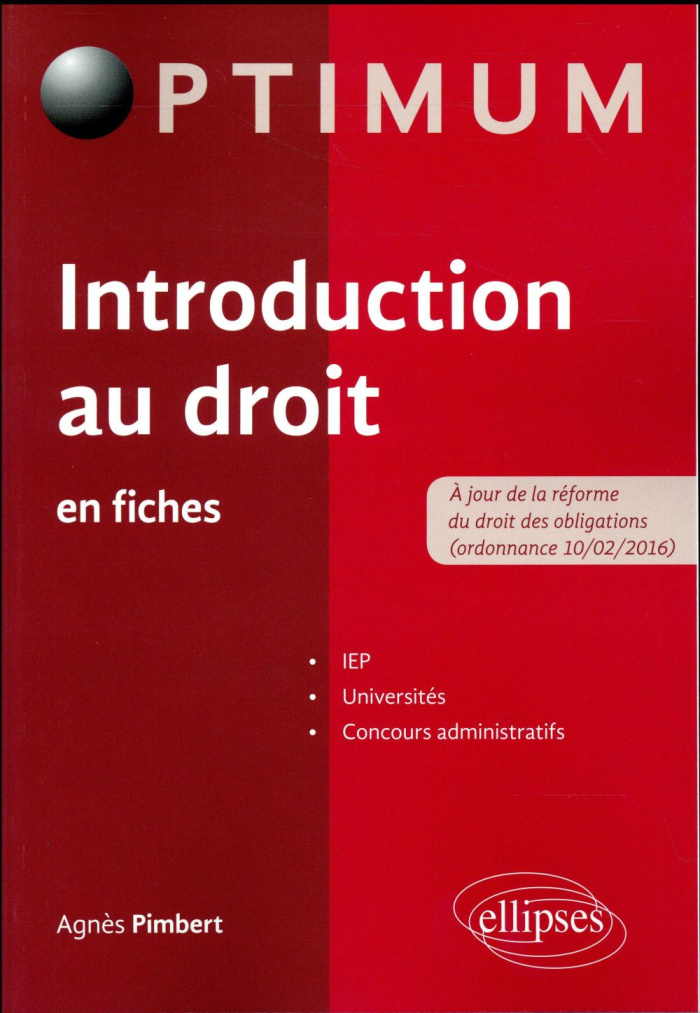 Introduction au droit en fiches