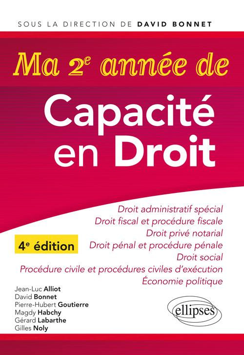 Ma 2e année de Capacité en droit. 4e édition