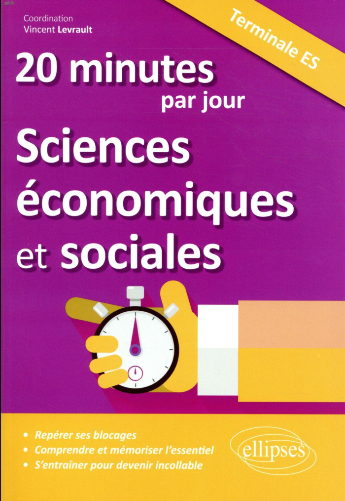 20 minutes de Sciences Economiques et Sociales par jour Tle ES