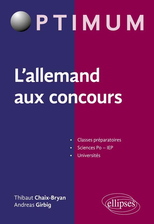 L'allemand aux concours