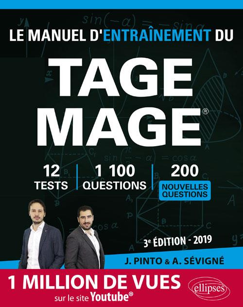 LE MANUEL D'ENTRAINEMENT DU TAGE MAGE - 10 TESTS BLANCS, 900 QUESTIONS   CORRIGES EN VIDEO - EDITION