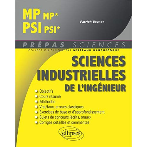 Sciences industrielles de l'ingénieur MP MP*, PSI PSI*