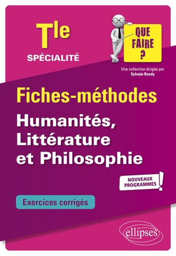Spécialité Humanités, Littérature et Philosophie Tle. Edition 2020