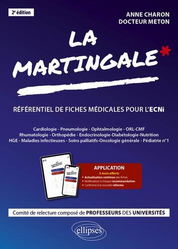 La martingale, référentiel de fiches médicales pour l'ECNi. Cardiologie-Pneumologie, Ophtalmologie,