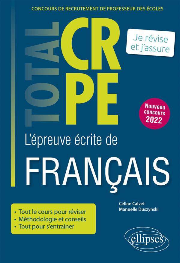 L'épreuve écrite de français. Edition 2022