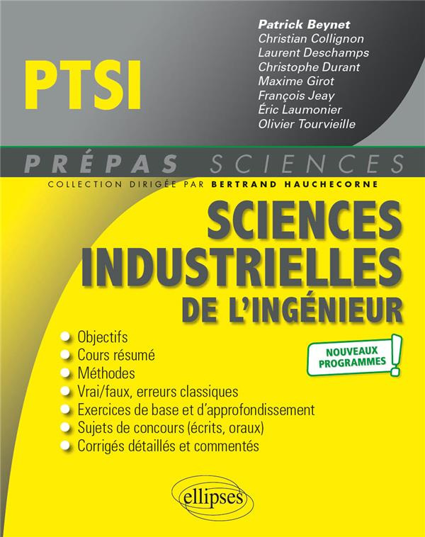 Sciences industrielles de l'ingénieur PTSI. 3e édition