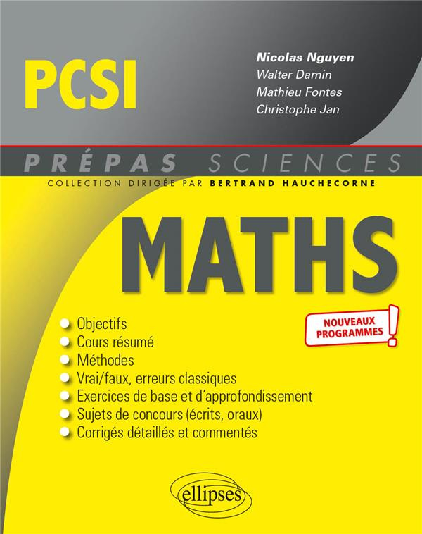 Mathématiques PCSI. 5e édition