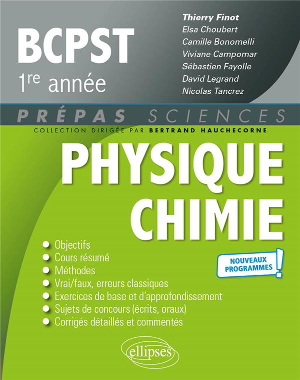 Physique-Chimie BCPST 1re année. 3e édition
