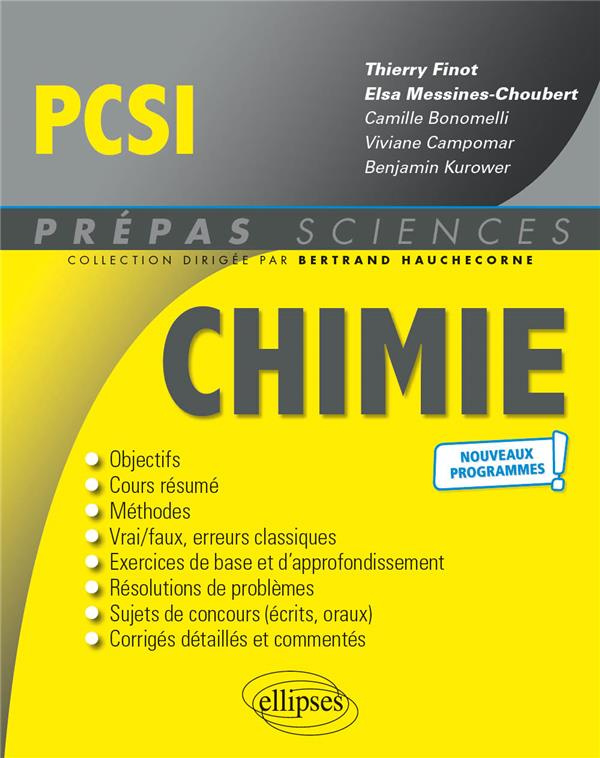Chimie PCSI. 4e édition