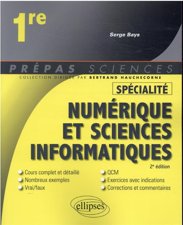 Spécialité Numérique et sciences informatiques 1re. 2e édition