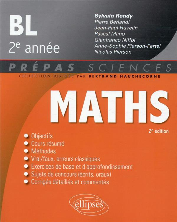 Mathématiques BL 2e année. 2e édition