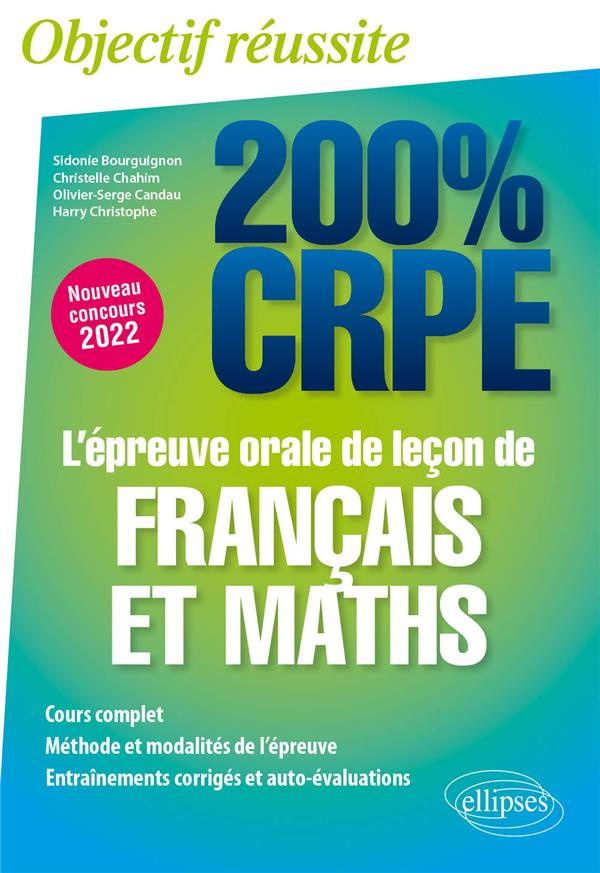 L'épreuve orale de leçon de français et mathématiques. Edition 2022
