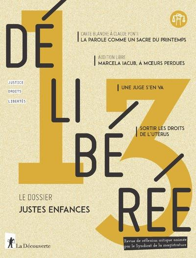 Délibérée N° 13, juin 2021 : Justes enfances