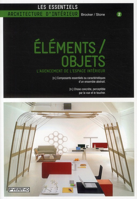 Eléments / objets. L'agencement de l'espace intérieur