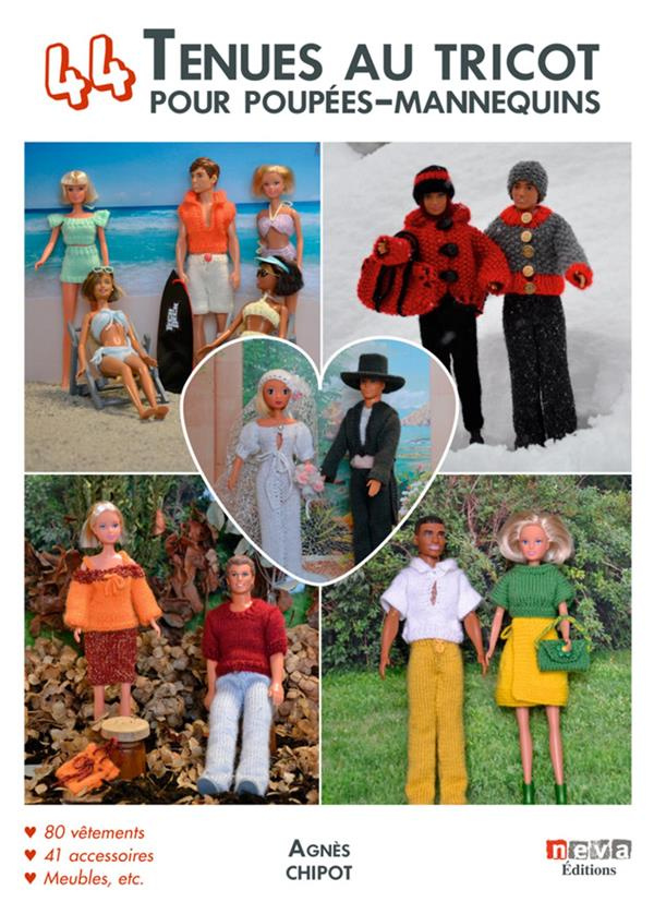 44 tenues au tricot pour poupées-mannequins