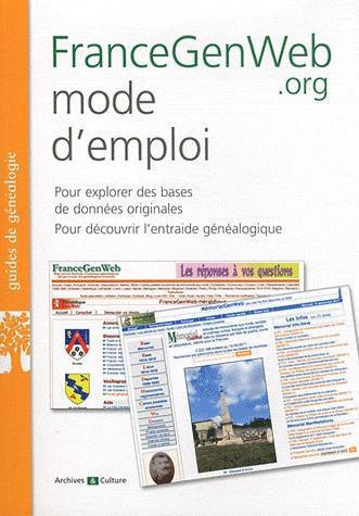 FranceGenWeb mode d'emploi