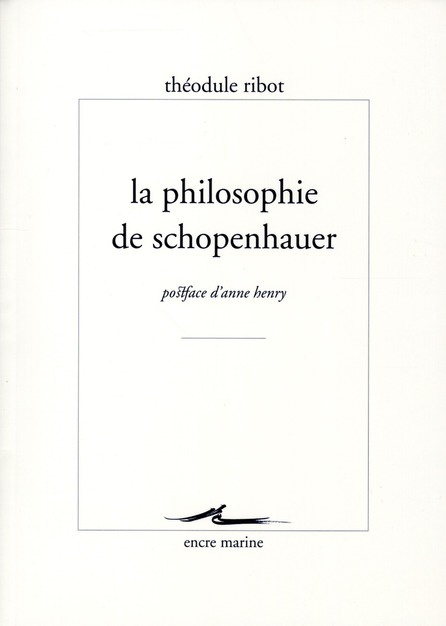 La philosophie de schopenhauer