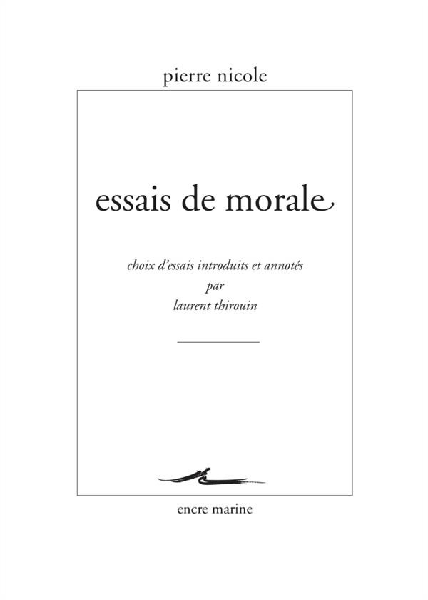 Essais de morale