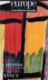 Europe N° 960, Avril 2009 : Léon Chestov/Jean-Luc Nancy