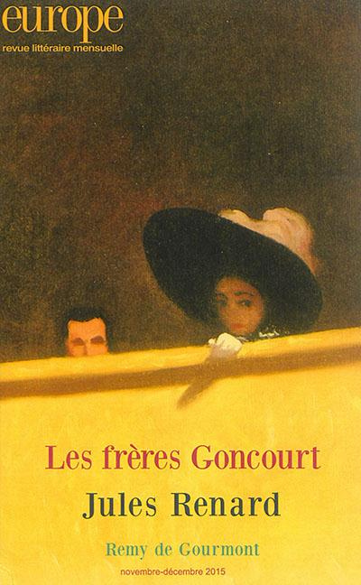 LES FRERES GONCOURT / JULES RENARD N1039-1040
