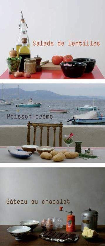 Les petites séquences. Volume 3, Salade de lentilles ; Poisson crème ; Gâteau au chocolat