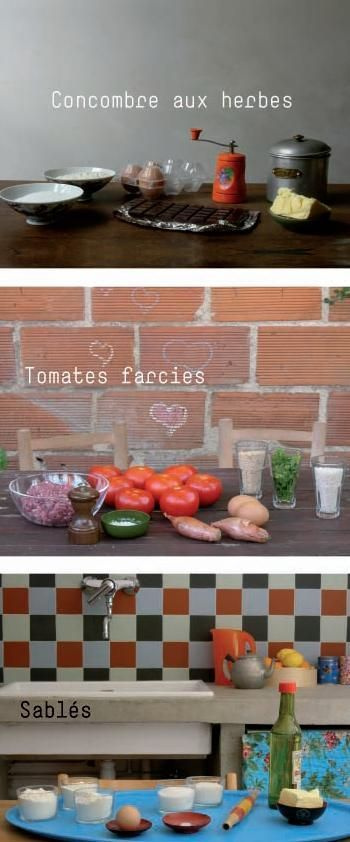 Les petites séquences. Volume 4, Concombre aux herbes ; Tomates farcies ; Sablés