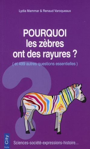 POURQUOI LES ZEBRES ONT DES RAYURES