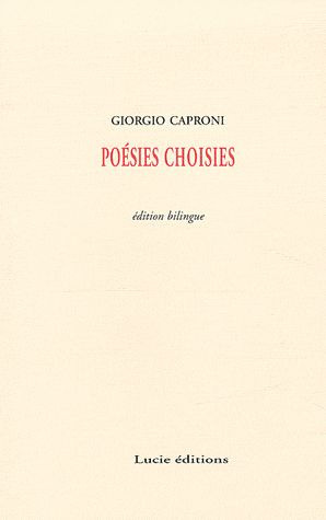 Poésies choisies. Edition bilingue français-italien