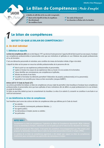 Bilan de compétences : mode d'emploi