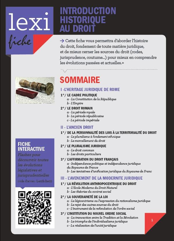 Introduction historique au droit