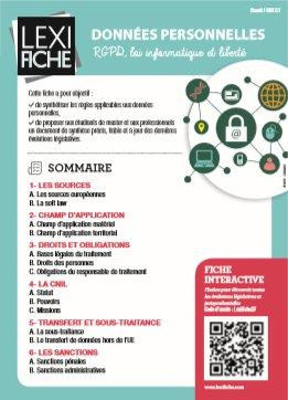 Données personnelles. RGPD, loi informatique et libertés