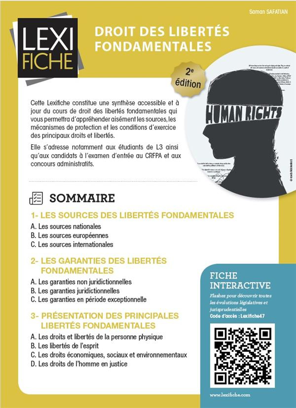 Droit des libertés fondamentales. 2e édition