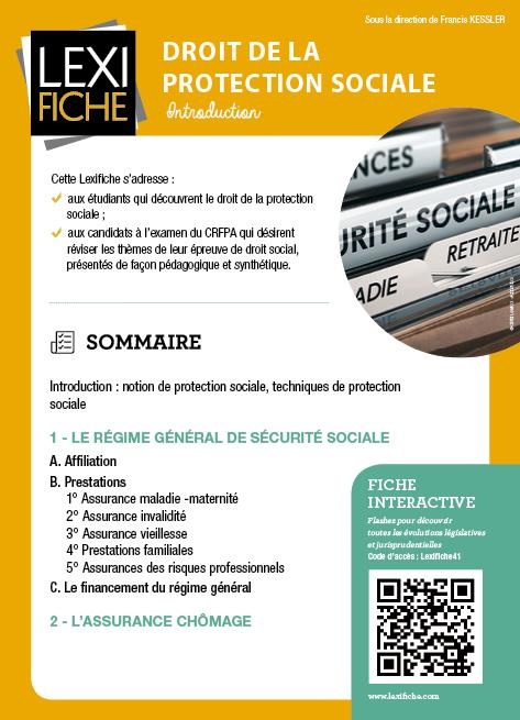 Droit de la protection sociale. Introduction