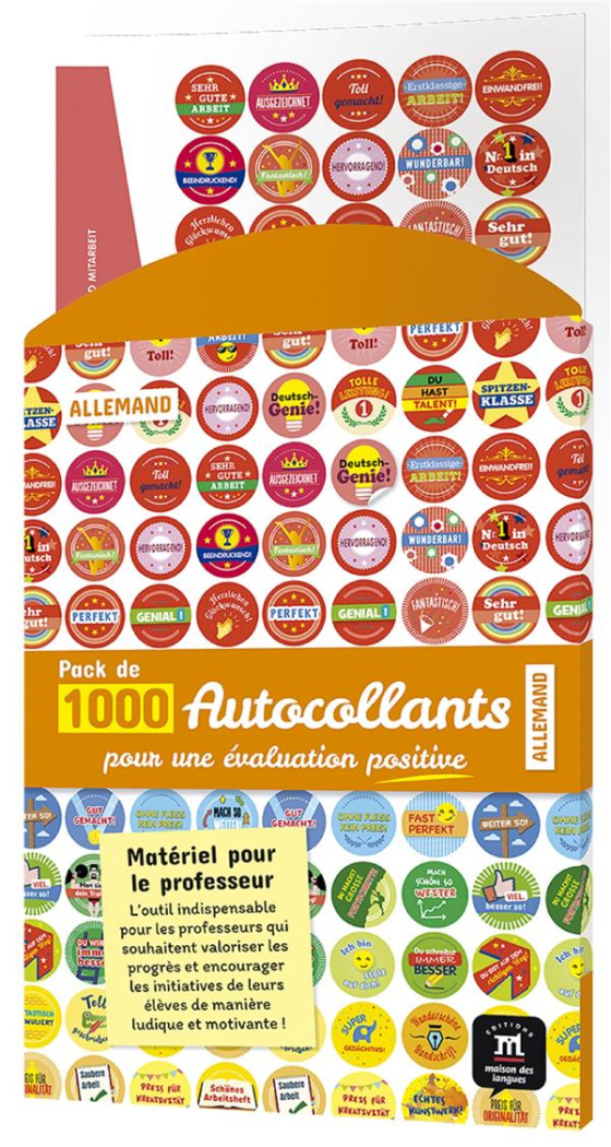 ALLEMAND - PACK D'AUTOCOLLANTS POUR L'EVALUATION