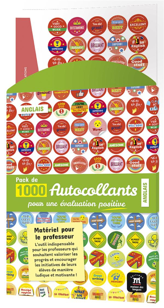 ANGLAIS - PACK D'AUTOCOLLANTS POUR L'EVALUATION