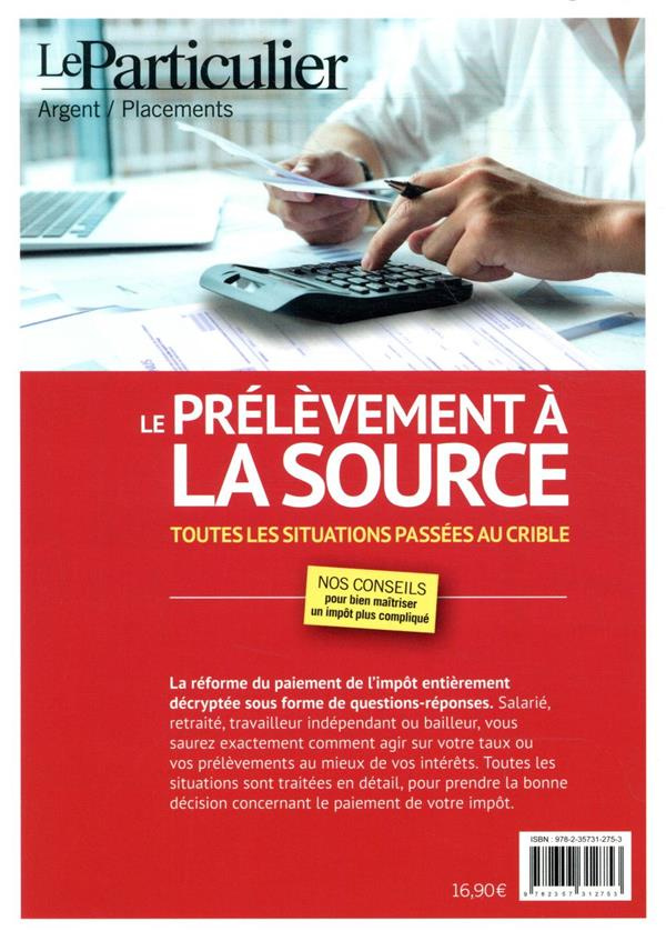 Le prélèvement à la source